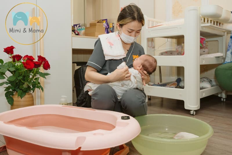 Bảng giá dịch vụ tắm bé tại nhà của Mimimama Care